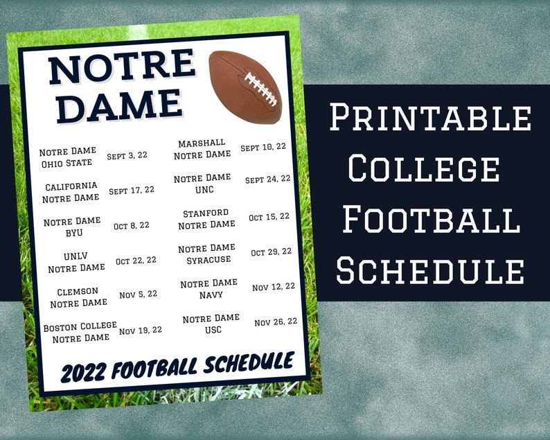 Indiana Football Schedule Printable Schedule PDF - Etsy
