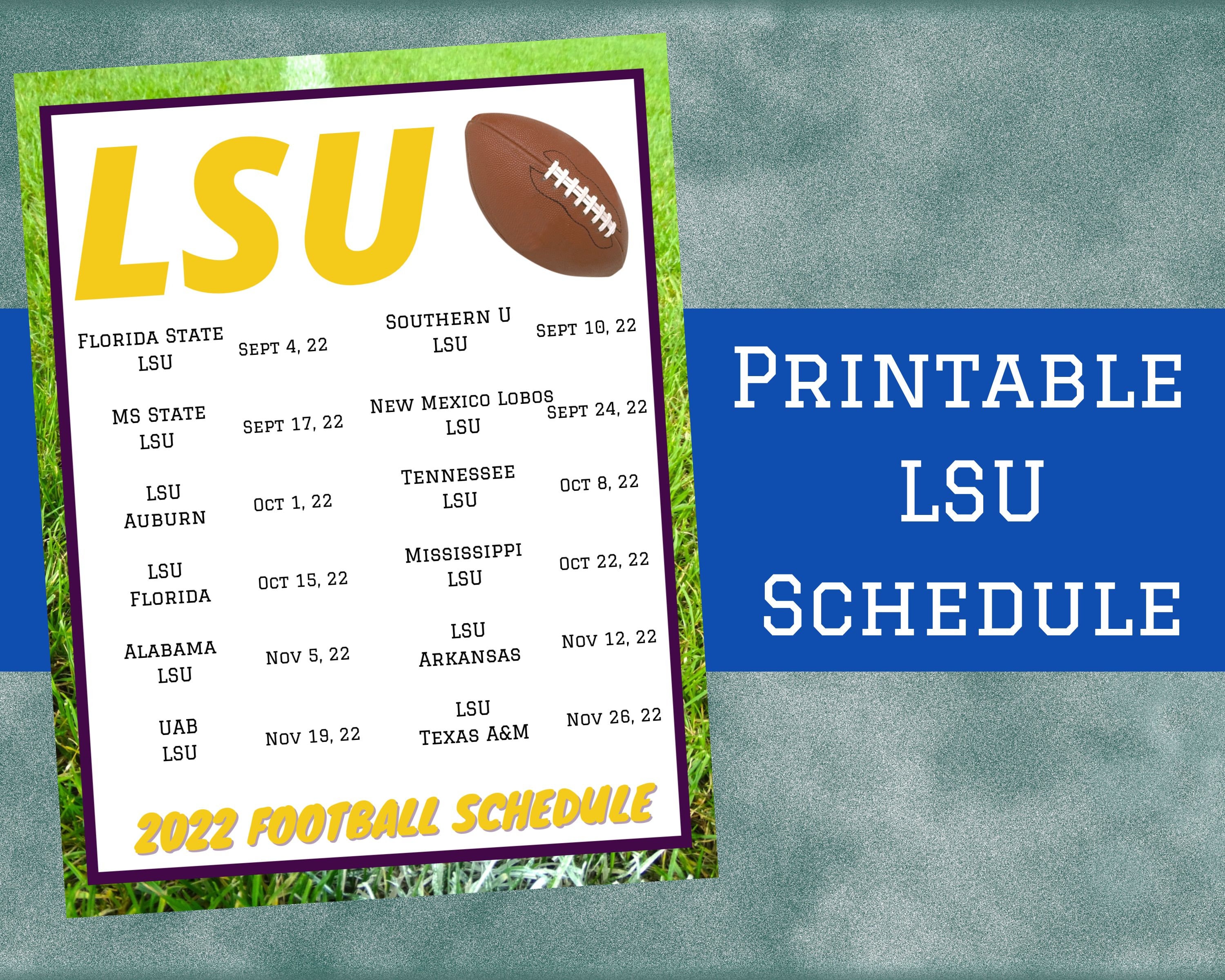 Lsu Football Schedule 2025 Printable Pdf John Dempsey Lsu Football Schedule 2025 Printable Pdf John Dempsey
