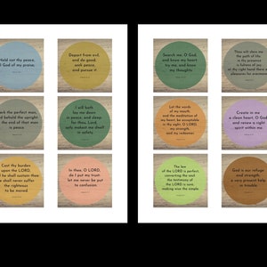 Square Scripture Graphics Square Bible Verse Cards | 3 Inch Square Cards | Printable Bible Cards ...