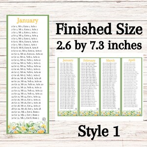 M’cheyne Bible Reading Bookmarks, Printable Bible Reading Plan. 2025 Bible Reading Plan - Etsy