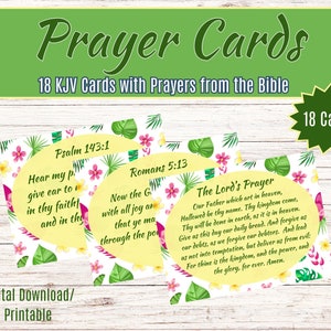 Conjunto de cartões de versículos bíblicos de oração para impressão na ilha, cartões de escrituras inspiradoras, download digital, imprimíveis religiosos