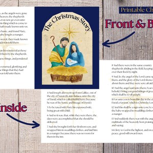The Christmas Story Tract, Printable Christmas Card, Christmas 2024 ...