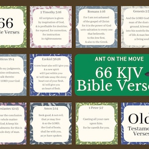66 Versetti della Bibbia / Versetti della Bibbia per adulti / Versetti della Bibbia facili / Versetti della Bibbia KJV / Versetti di memoria delle Scritture / Libri della Bibbia