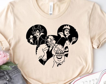 Disney Villanis shirt, womens disney shirt, disney villain, gift for her, holiday shirt, disneyland shirt, gift for girlfriend, disney shirt