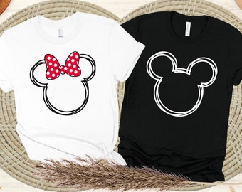 Mickey-Minnie Mouse Shirt, Disney couple shirt, Disney Family Shirt, Custom Disney Shirt, Disney Matching, Disneyworld Shirt, disneyland