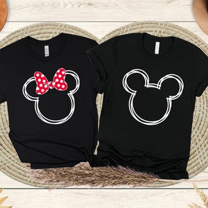 Mickey-Minnie Mouse Shirt, Disney couple shirt, Disney Family Shirt, Custom Disney Shirt, Disney Matching, Disneyworld Shirt, disneyland