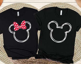 Mickey-Minnie Mouse Shirt, Disney couple shirt, Disney Family Shirt, Custom Disney Shirt, Disney Matching, Disneyworld Shirt, disneyland