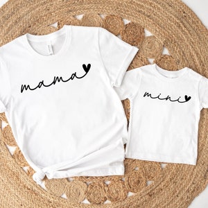 Mama Mini Shirt, Matching Mommy and Me Shirt,mama mini shirt, mama mini matching, mama baby outfit, mama shirt, mothers day shirt,mommy & me