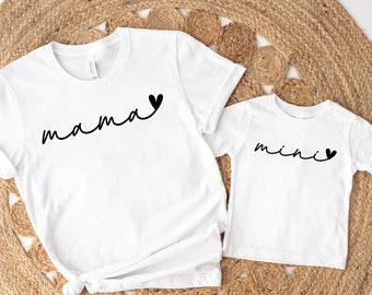 Mama Mini Shirt, Matching Mommy and Me Shirt,mama mini shirt, mama mini matching, mama baby outfit, mama shirt, mothers day shirt,mommy & me