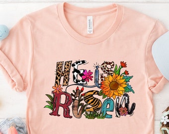 Er ist auferstandenes Shirt, Ostern Shirt, christliches Shirt, Jesus Ostern Shirt, Jesus Christus Ostern, Hasenshirt, religiöses Shirt, Glaubensshirt, Hase