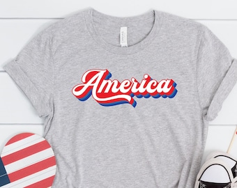Koszulka "Distressed America", Koszulka "Freedom", Koszulka "4 lipca", Koszulka patriotyczna, Koszulki z okazji Dnia Niepodległości, Koszulki patriotyczne z rodziną, Dzień Pamięci