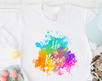 Er ist auferstandenes Shirt, Ostern Shirt, christliches Shirt, Jesus Ostern Shirt, Jesus Christus Ostern, Hasenshirt, religiöses Shirt, Glaubensshirt, Hase