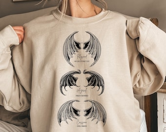 ACOTAR Bat Boys Sweatshirt, The Night Court Shirt, Illyrians of the Night Court, A Court of Thorn and Roses Court, Cassian general comander
