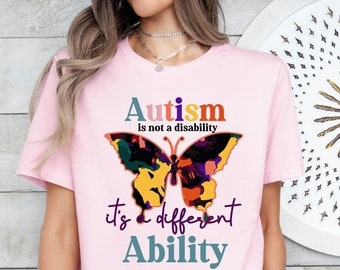 Autism is not a disability it is a different ability shirt, Autism Shirt, ABA Therapist Shirt, Autism Awareness Shirt, Neurodivergent Shirt