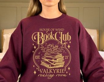 ACOTAR House Of Wind Book Club Shirt, Night Court Velaris House Of Wind Library Sarah J Maas Throne of Glass, Valkyrie Reading Room SJM