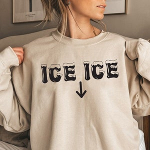 Ice Ice Baby, pregnancy sweatshirt , Pregnancy Reveal, New Mom Gift, baby shower gift, Mothers Day Shirt,  mother&#39;s day gift, Mama Shirt,