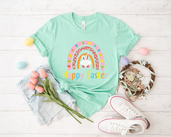 2025 Funny Easter Bunny T-Shirt For Women - Cute Graphic Tee With Carrots