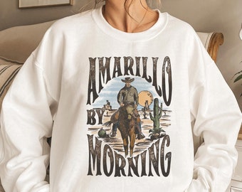 Amarillo By Morning Shirt, Amarillo Shirt, Country Shirt, Texas Shirt, Country Music Shirt, Western Shirt, Country Music T shirt, Cowboy Tee