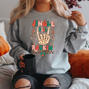 Jingle Bell Shirt, Rockin Shirt, Skeleton Christmas, Rock and Roll, Jingle Bell, jingle bell gifts, christmas season tee, Jingle Bell Rock, image 6