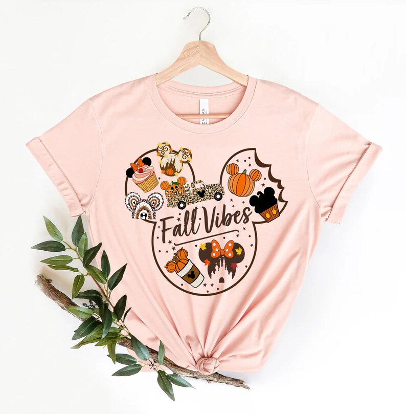 Disney Halloween shirt, Disney Head, thanksgiving outfit, Thankful Tee, thanksgiving family, Fall Vibes, Cute Fall Disney Mickey Shirt image 3