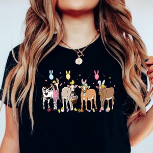 Easter Cow Shirt, Heifer Easter Day Shirt, Happy Easter Shirt, Cow Lover Shirt, Easter Bunnies Shirt,Easter Animals Shirt, Farm Easter shirt