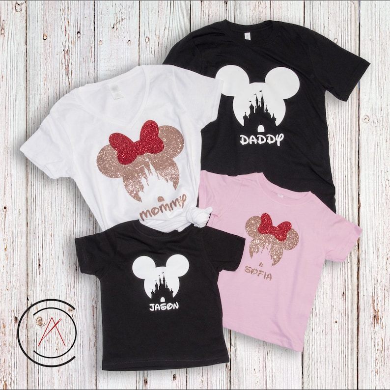 Disneyland Family Shirts, Matching Ear Shirts, Castle Shirts, Family Trip Shirts, Family Trip Matching Outfit, Ear Family Shirts image 1