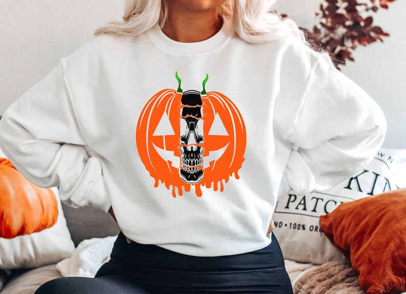 Halloween Kürbis, Floral Kürbis Shirt, Kürbis verlangen t-Shirt, Kürbis-Gewürz-Shirt, Halloween-Shirt, Herbst-Shirt, Halloween-Party-t-Shirt, Bild 2