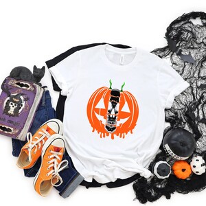 Halloween Kürbis, Floral Kürbis Shirt, Kürbis verlangen t-Shirt, Kürbis-Gewürz-Shirt, Halloween-Shirt, Herbst-Shirt, Halloween-Party-t-Shirt, Bild 6