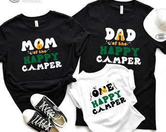 Happy Camper Family Shirts, Matching Camping Shirt, Family Camping Shirts, Family Trip Matching Outfit, baby's first camping trip