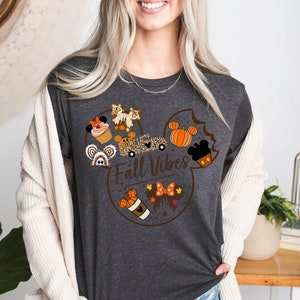 Disney Halloween shirt, Disney Head, thanksgiving outfit, Thankful Tee, thanksgiving family, Fall Vibes, Cute Fall Disney Mickey Shirt image 4