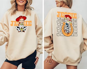 Disney Jessie Toy Story-shirt, Pixar Cowgirl Jessie Graphic T-shirt, westernstijl Disney World Disneyland vakantietop, schattige stripfiguur
