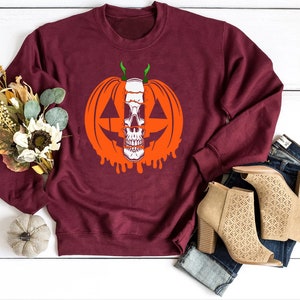 Halloween Kürbis, Floral Kürbis Shirt, Kürbis verlangen t-Shirt, Kürbis-Gewürz-Shirt, Halloween-Shirt, Herbst-Shirt, Halloween-Party-t-Shirt, Bild 4