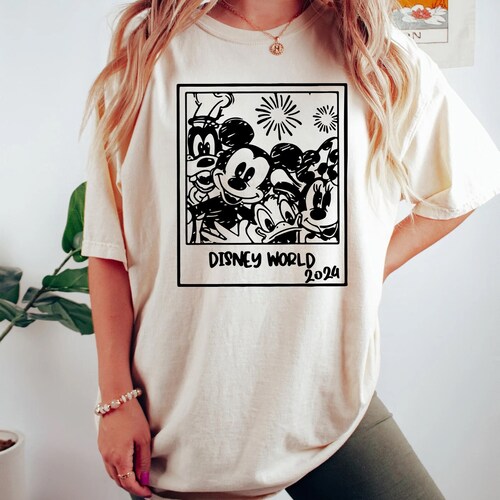 Camiseta de Disney World para grupos 2024, camisetas de Disneyworld, retrato de Disney, camisetas familiares de Disney, camiseta de Disneyland, camiseta de equipo de Disney,