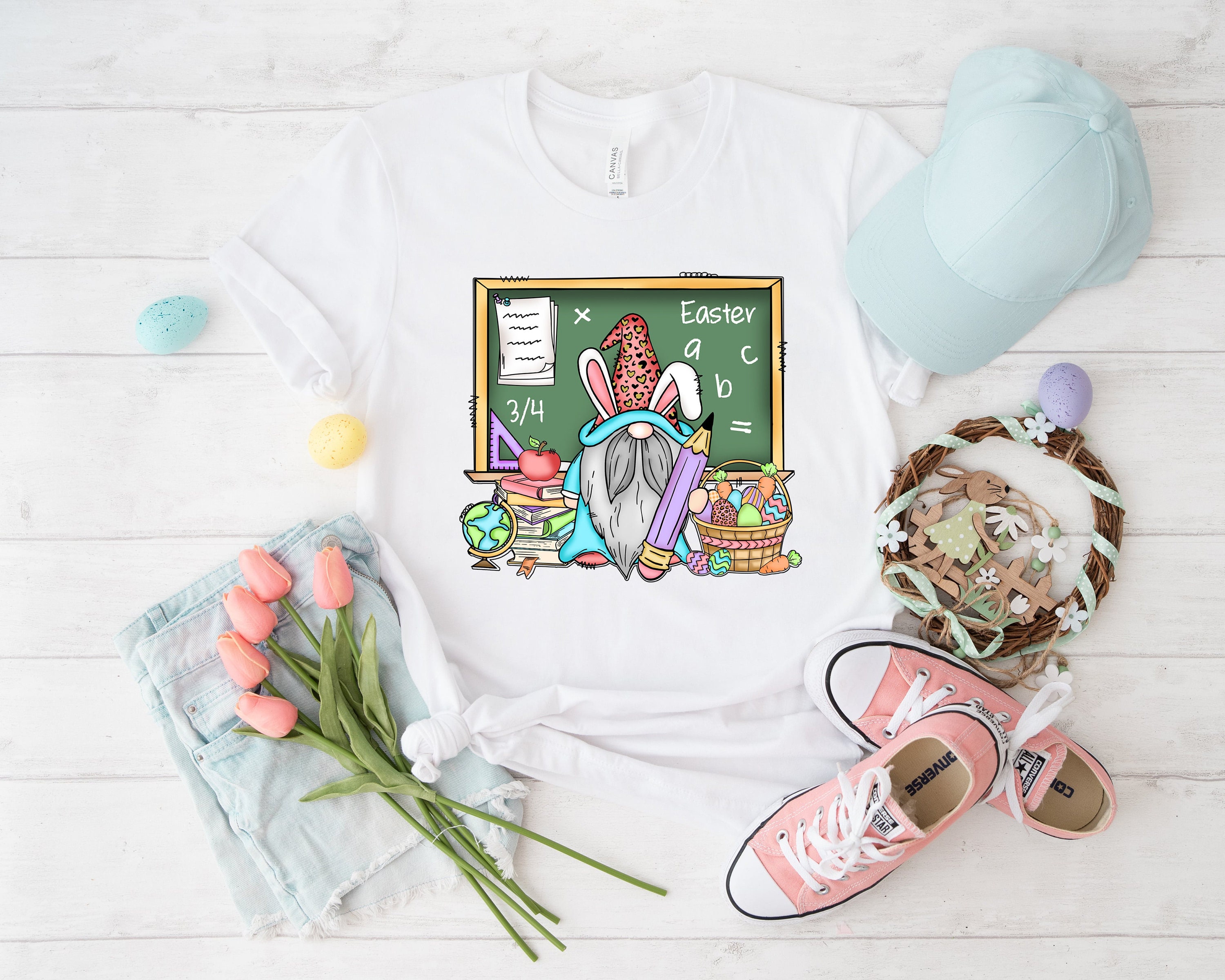 Discover Easter Teacher gnome Shirt,Teacher Easter Shirt, teaching my peeps, Teacher Appreciation, back to school T-Shirt