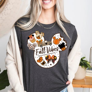 Disney Halloween shirt, Disney Head, thanksgiving outfit, Thankful Tee, thanksgiving family, Fall Vibes, Cute Fall Disney Mickey Shirt image 6