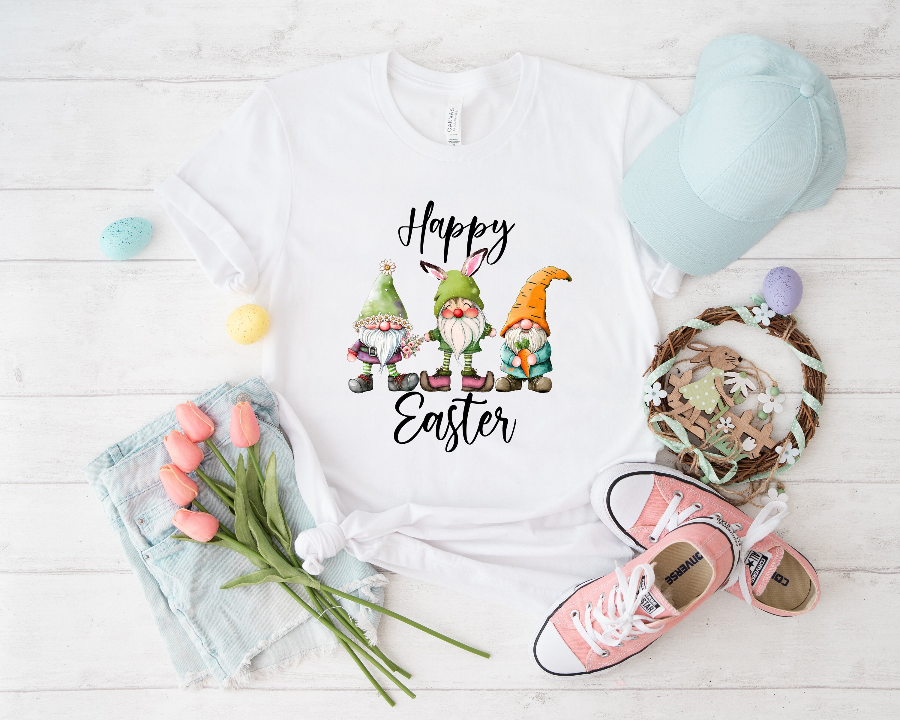 Discover Happy easter gnome shirt, gnome shirt, easter shirt, happy easter, bunny T-Shirt