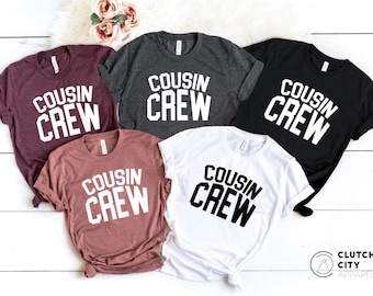 Geschenke für die Familie, Cousins und Cousinen, Crew-Shirts, Enkelkinder-Shirts, Partner-Shirts für Cousins und Cousinen, Team-Shirts für Cousins und Cousinen, Shirts für Familienausflüge