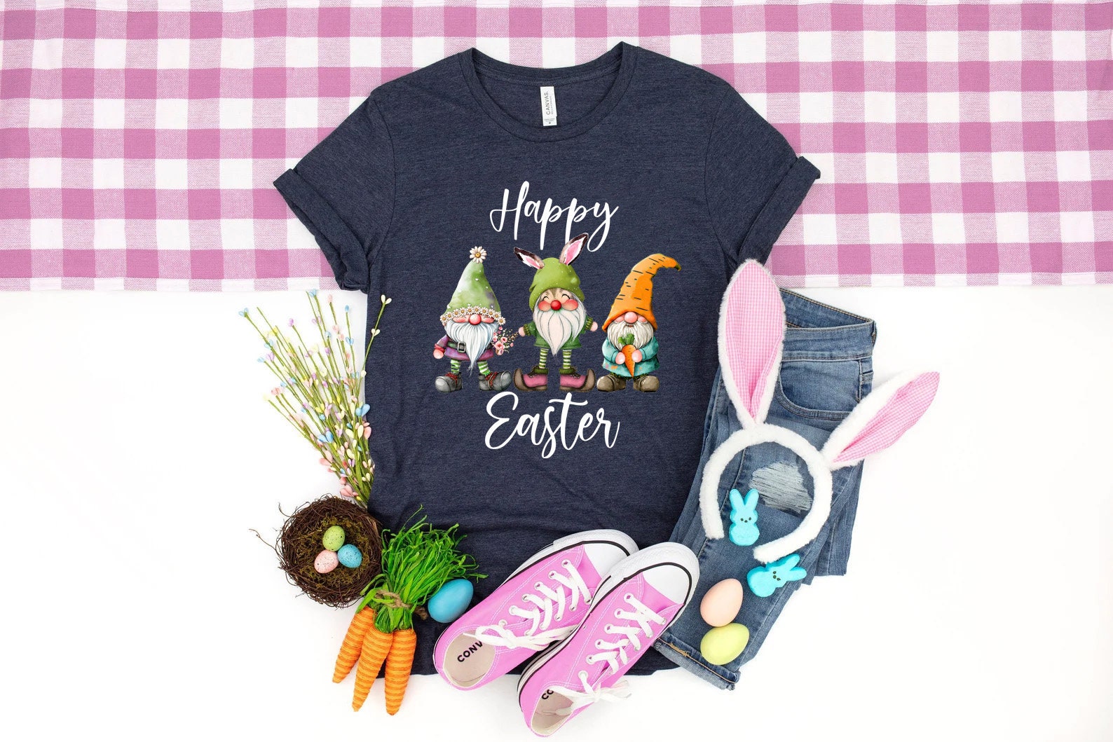 Discover Happy easter gnome shirt, gnome shirt, easter shirt, happy easter, bunny T-Shirt
