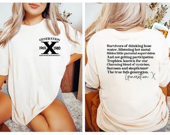 Gen X Shirt, Generation X Shirt, Raised on Hose Water and Neglect Nostalgia Shirt, 1980 Birthday Gift, Gen X, Trendy shirts, nostalgia shirt