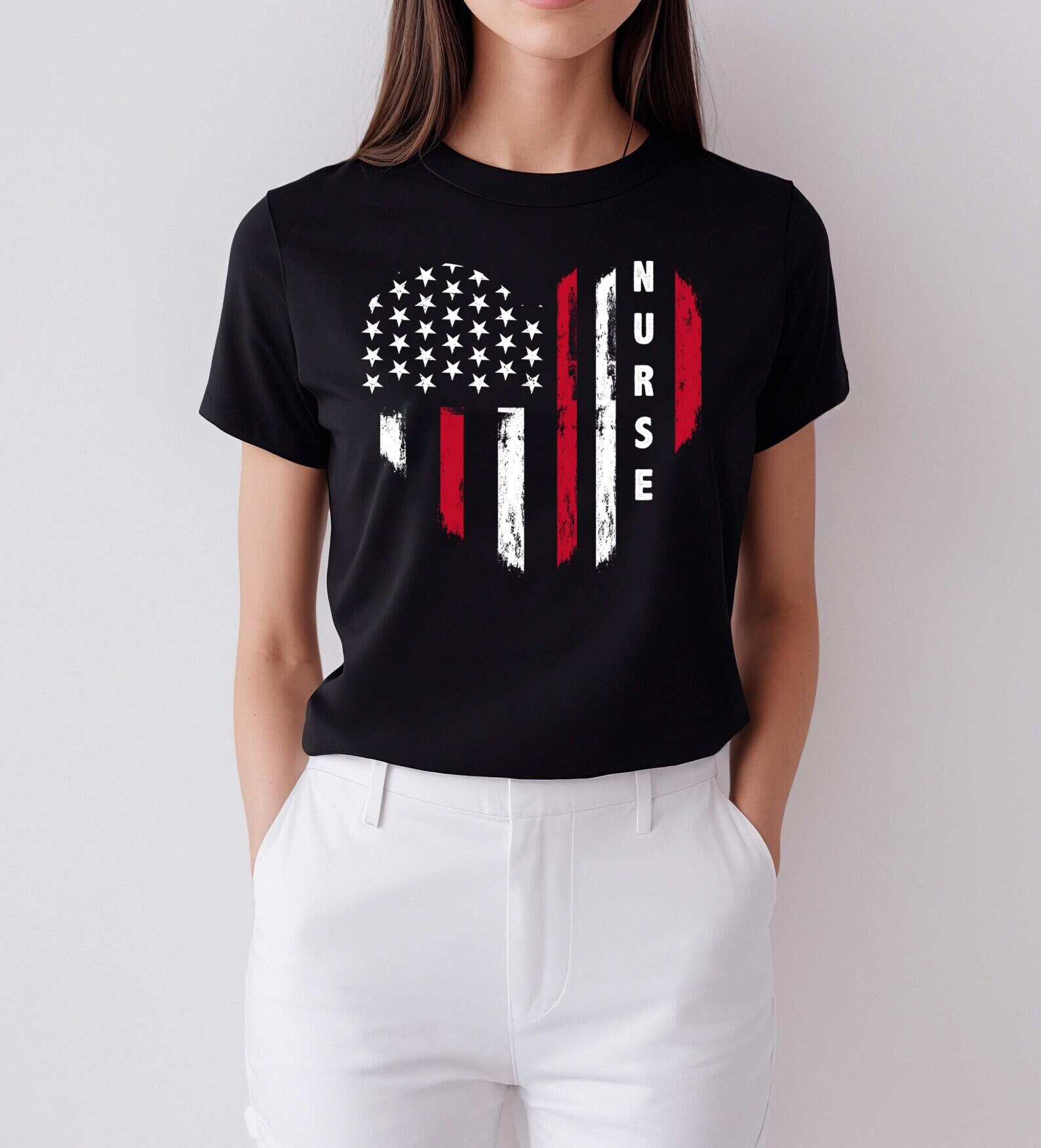 All American Nurse Shirt,Nurse Shirt, american nurse shirt, gift for nurse, 4th of july shirt, fourth of july shirt, patriotic shirt, merica