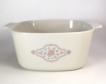 Vintage Corning Corelle "English Breakfast" Casserole Dish 3 Quart A-3-B No Lid