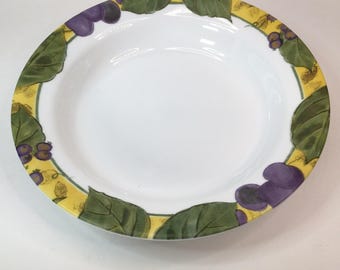 Single Replacement Corelle Tuscan Vine Rim Shallow Soup Pasta Salad Bowl 9"Wide
