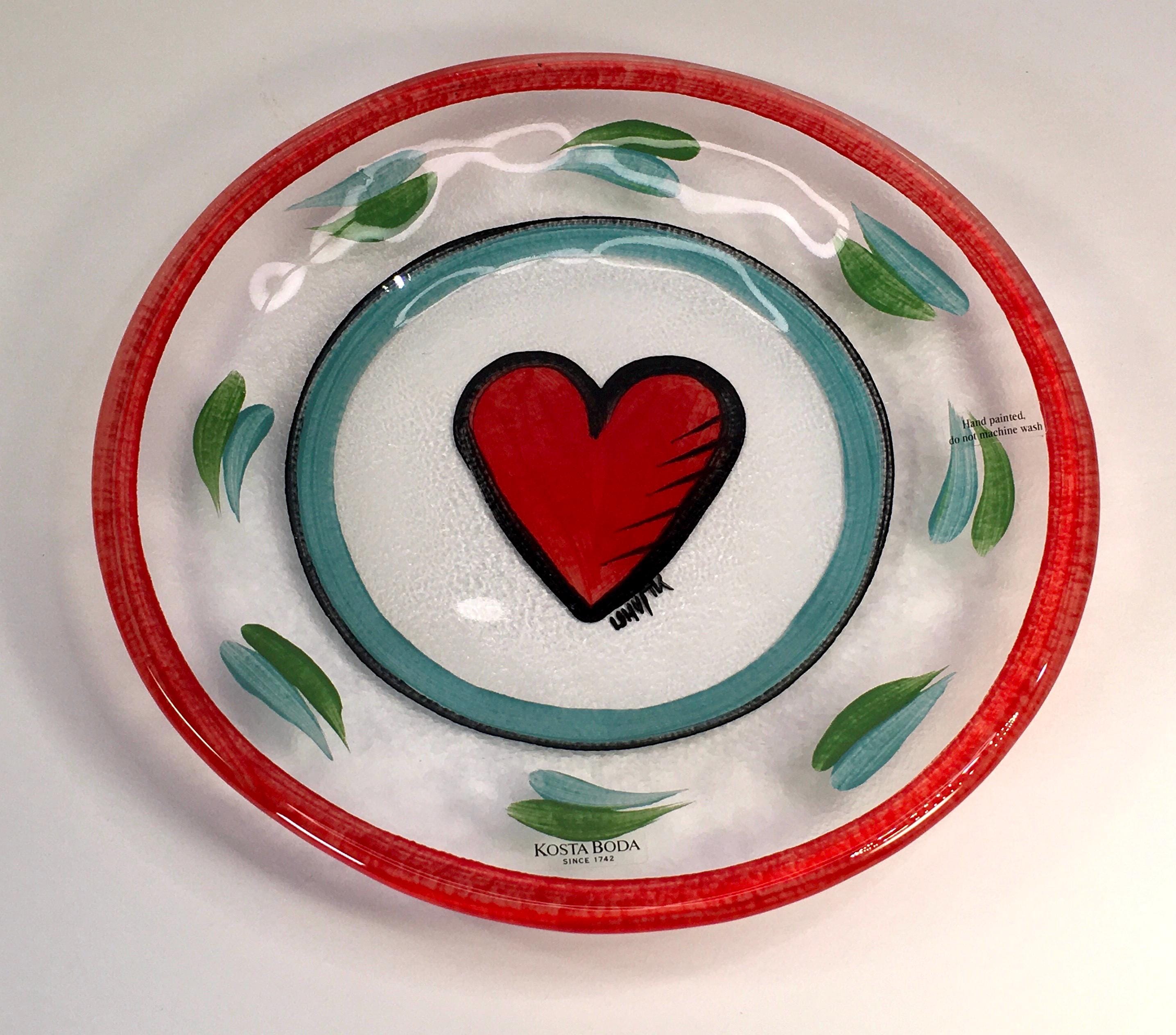 Kosta Boda Heart Plate - Etsy