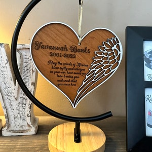 Poesia commemorativa Cartello appeso File pronto per il laser SVG Ornamenti tagliati al laser File Glowforge Progetto Simpatia SVG