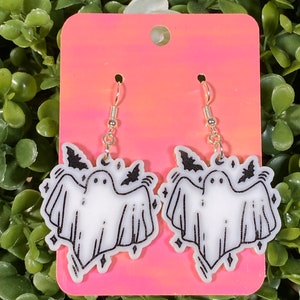 Halloween Spooky Ghost Haunting Earrings - Halloween Earrings - Phantom Earrings - Halloween Earrings - Spooky Jewelry
