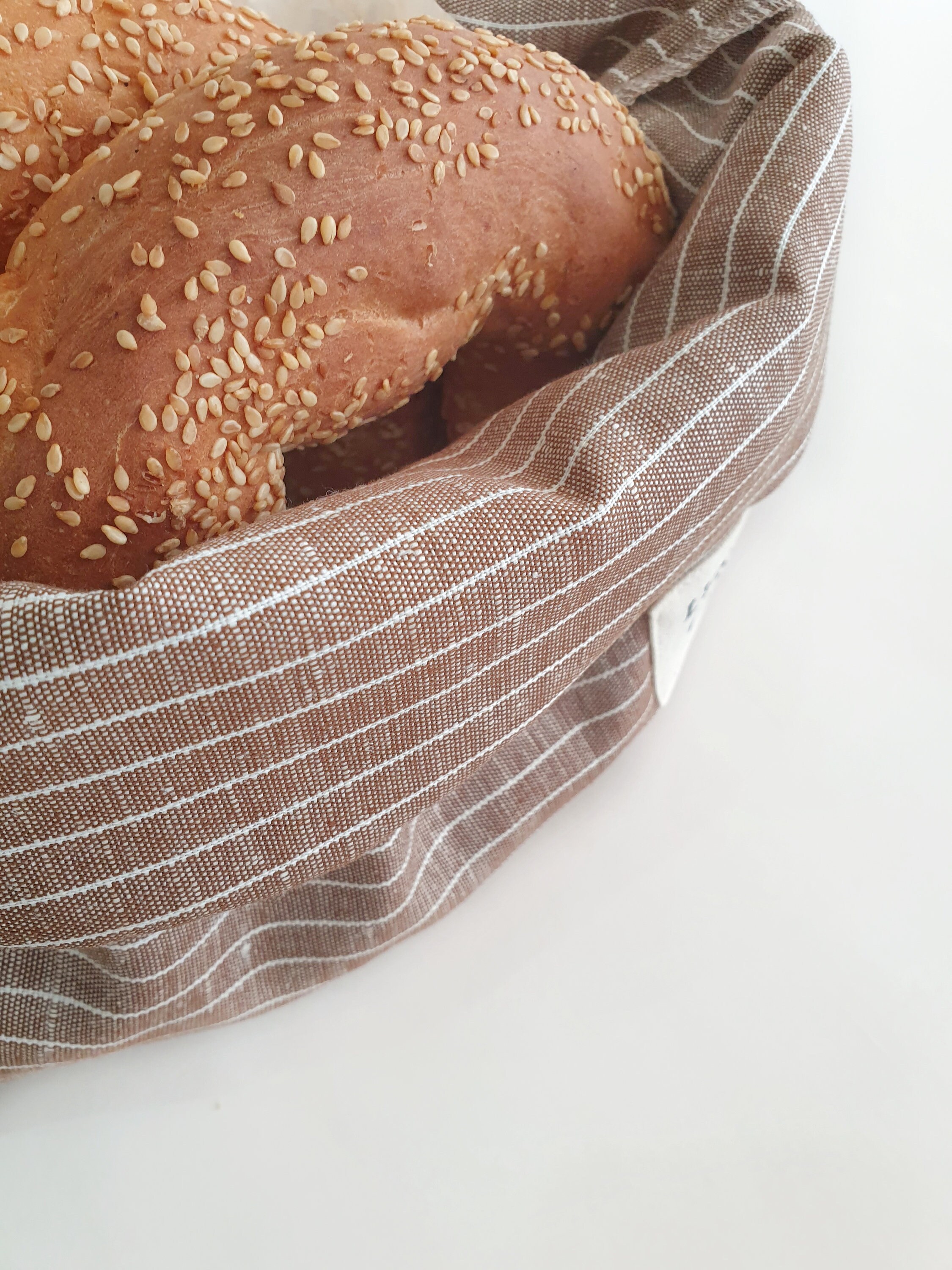 Personalized bread bag for homemade bread. Reusable linen Etsy