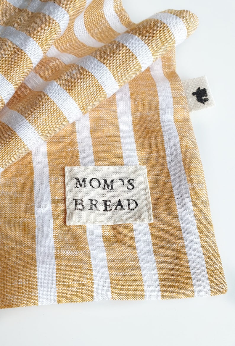 Personalized bread bag for homemade bread. Reusable linen Etsy