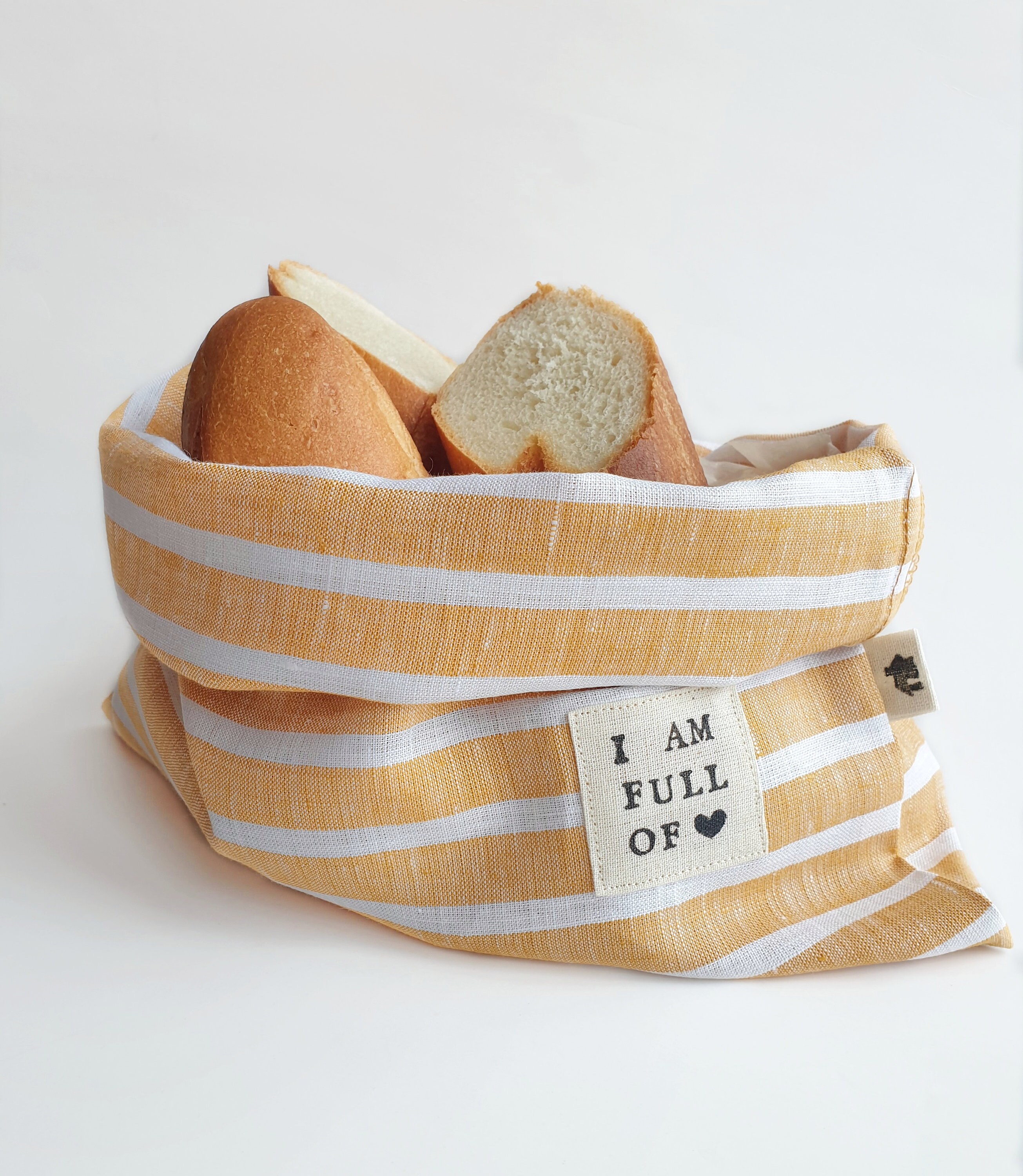 Personalized bread bag for homemade bread. Reusable linen Etsy