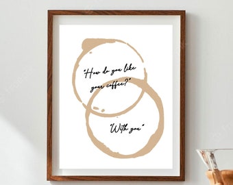 Impresión artística de café / “¿Cómo te gusta el café?” (Descarga digital)