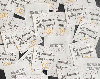 Juegos para despedidas de soltera en Bridgerton: Imprimible "Lo más probable es que..." (Descarga digital)